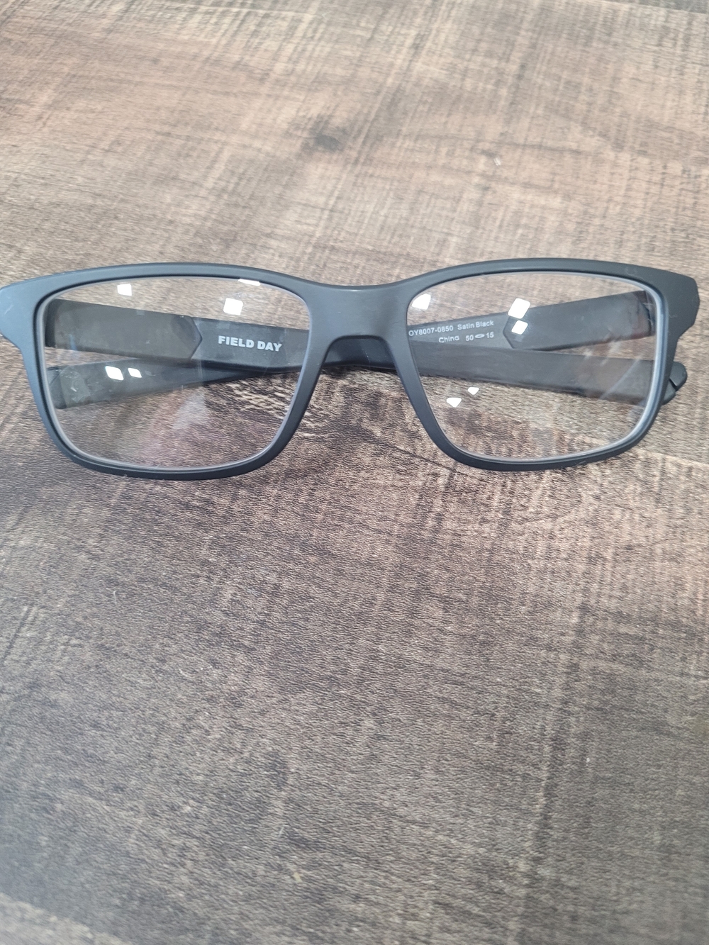 OAKLEY FIELD DAY Matte Black Rectangular Glasses